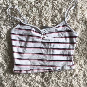 Red and blue stripes tank top